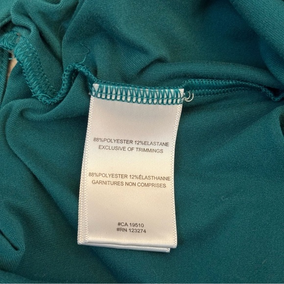 Lolë Teal Wrap Racer Back Casual Dress Women’s Size Medium - Picture 7 of 9